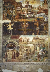 The Month of September: The Triumph of Vulcan and the Sign of Libra, from the Room of the Months, 1467-70