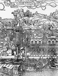 Venice, woodcut by Erhard Reuwich (1455-1490), Italy
