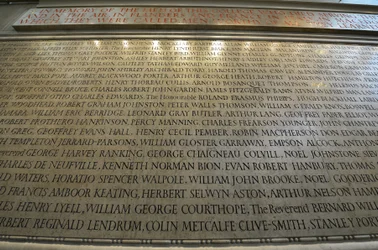 Memorial to the members of New College, Oxford, who lost their lives during World War I