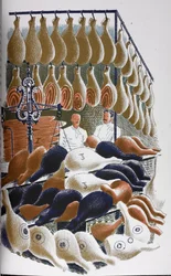 A View Inside a Butcher