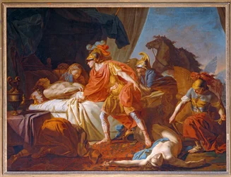 Achilles Deposits the Body of Hector at the Foot of the Body of Patroclus