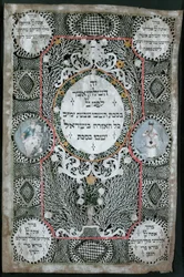 Decoration for a Sukkah, a Booth Erected in the Open Air and Covered with Branches, to Celebrate Sukkot, the Jewish Feast of Tabernacles