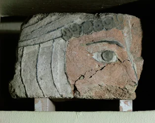 Fragment of a Human Head with a Bachelik