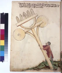 Chariot with Saw Blades at the Front, c.1430