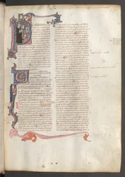 Full Page: Text and Historiated Initials
