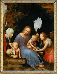 Virgin Mary and Child with Saint Elisabeth, Known as the Virgin of the Scales