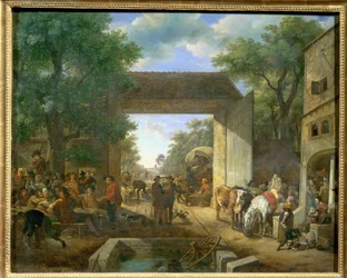 A Fair in Front of an Inn