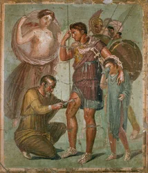 Wounded Aeneas Between Venus and Ascanius, from the Casa di Sirico