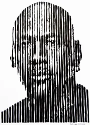 Abstract Line Face