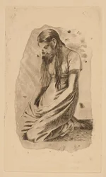 Kneeling Young Girl