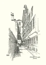 Old London: Middle Temple Lane