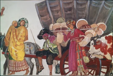 Procession, Roma and Peasants