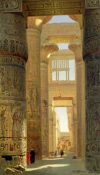 The Temple of Karnak, The Great Hypostyle Hall, 1890