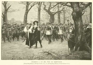 Charles I on his way to execution