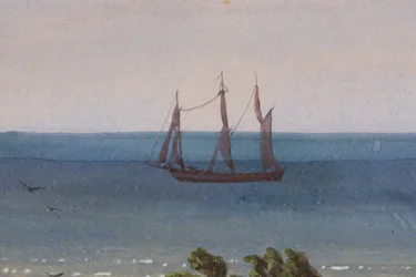 Triptych of an Atoll (detail), 1871