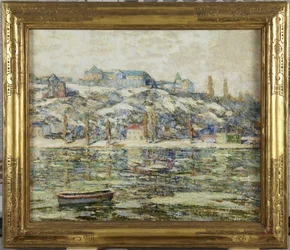 Harlem River in Snow