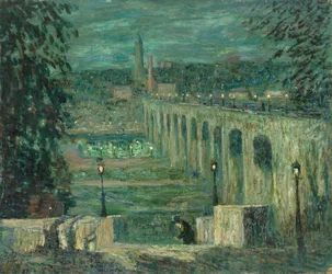 High Bridge at Night, New York City, c. 1910-1920
