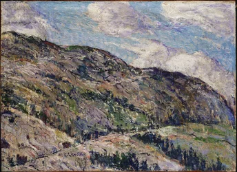 Mountain Scene - Hills in Mist