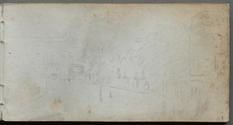 Sketchbook, page 01: Street Scene