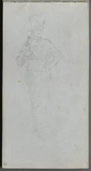 Sketchbook, page 15: Study of a Soldier