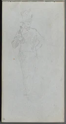 Sketchbook, Page 15: Study of a Soldier