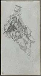Sketchbook, Page 23: Seated Soldier