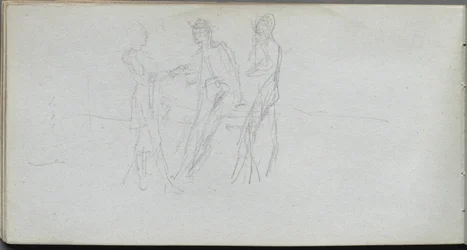 Sketchbook, Page 42: Three Figures