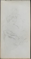 Sketchbook, Page 82: Study of Figures