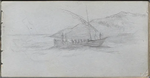 Sketchbook, Page 88: Seascape and Figure
