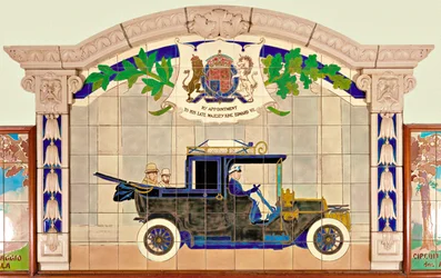 King Edward VII and the Prince of Wales in a Sedanca de Ville Motor Car