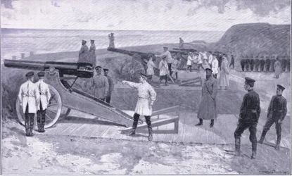 The Investment of Port Arthur. In One of the Ports Guarding the Russian Harbour