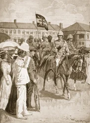 The leader of the Allies, illustration from Battles of the Nineteenth Century: Vol. VII, The Chinese War of 1900-1901 by Archibald Forbes, G. A. Henty and Major Arthur Griffiths
