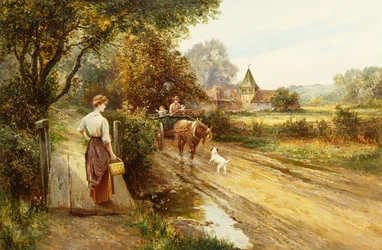 An Encounter on the Road, c. 1900