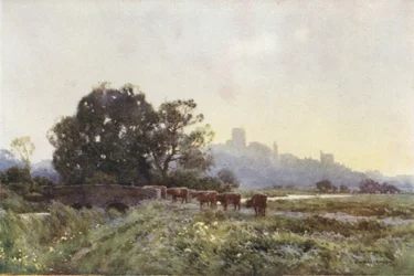 Dorchester from the Meadows