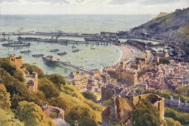 Dover Harbour from the Castle