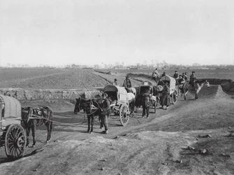 Northern Chinese Travelling-Carts on the Plain of Peking