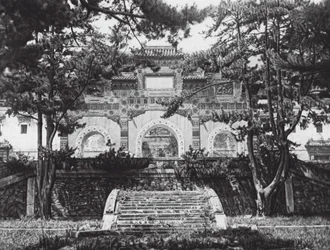 Coloured Glazed Gate in the Western Hills near Peking
