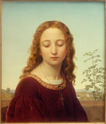 E. Deger, Portrait of a Young Girl