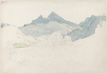 Berchtesgaden with the Watzmann Peak in the Distance