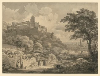 Heidelberg. View of the Castle