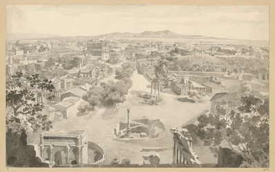 Northwestern View of Rome from the Tower of the Capitol