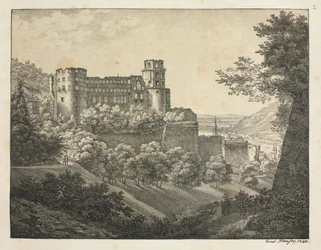 Six Views of Heidelberg Castle: Towards Northeast