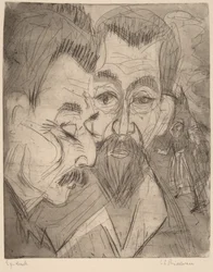 Two Peasant Heads, 1920