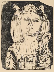 Young Girl with Doll, 1916