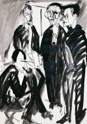 Artist and Die Brucke group in Dresden