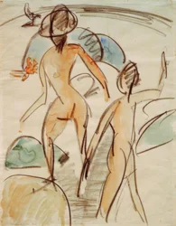 Bather with Hat