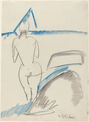 Bather on the Beach