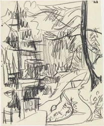 Mountain Forest and Huts