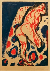 E. L. Kirchner, Reclining Nude