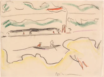 Elbe Landscape Near Dresden